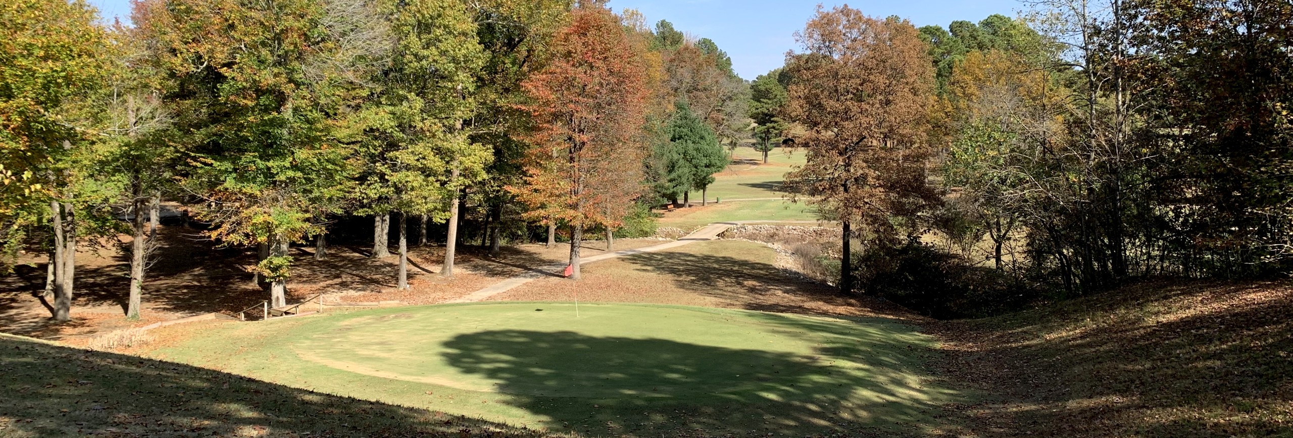 Hole seven in the fall.